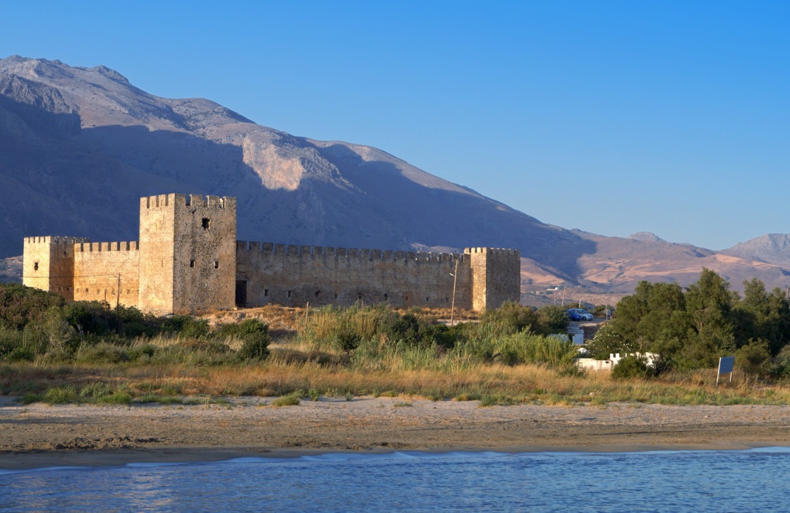 'Fragokastelo castle and beach at Crete island in Greece' - Hania