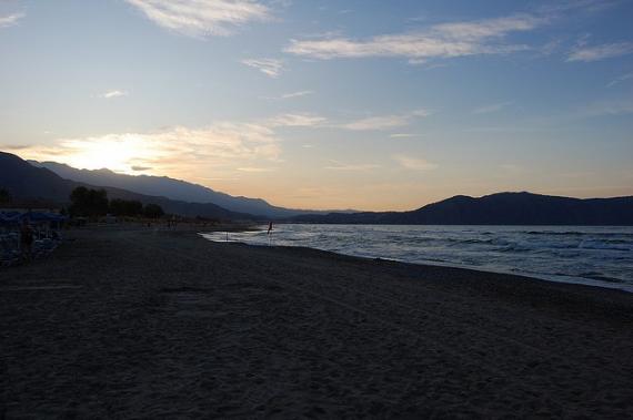'Beach Sunset' - Hania